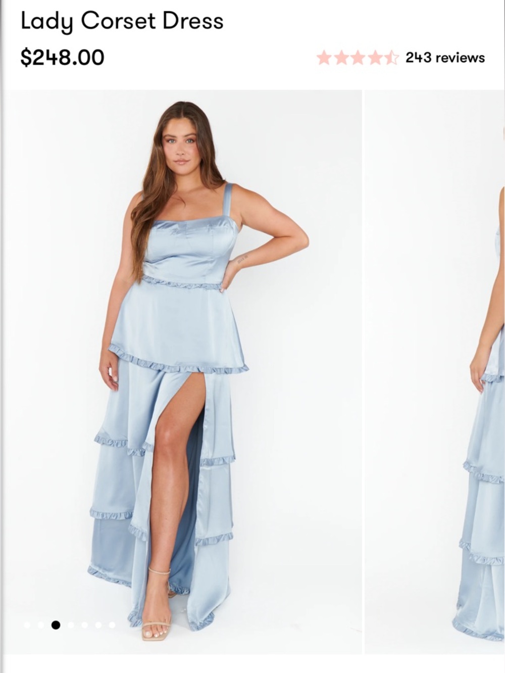 Blue Lady Corset Dress- Show Me Your Mumu